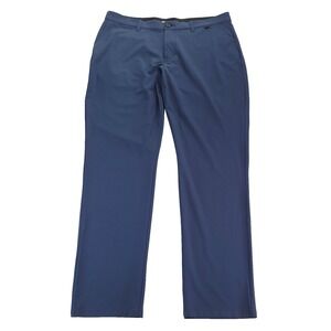 Travis Mathew Performance Pants Mens 38x32 Blue Stretch Golf Slacks Modern Fit‎